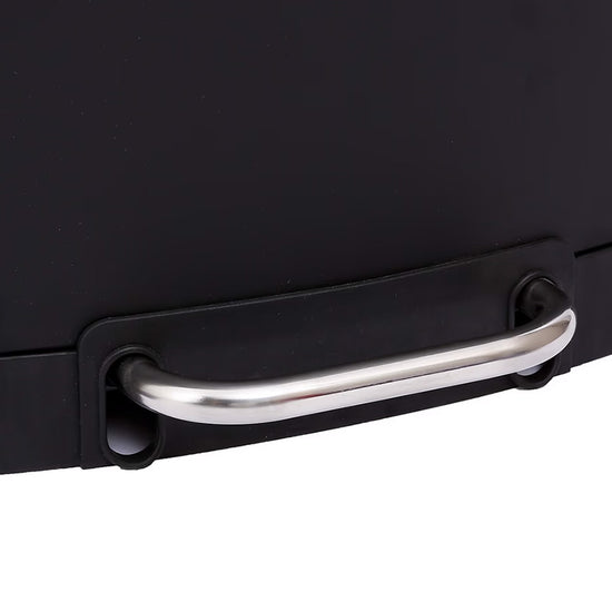 Poubelle rectangulaire à pédale métal noire 30L Ariane Five