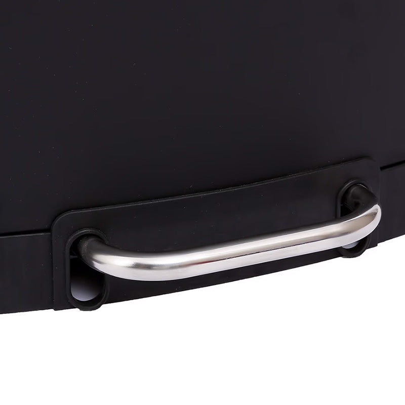 Poubelle rectangulaire à pédale métal noire 30L Ariane Five
