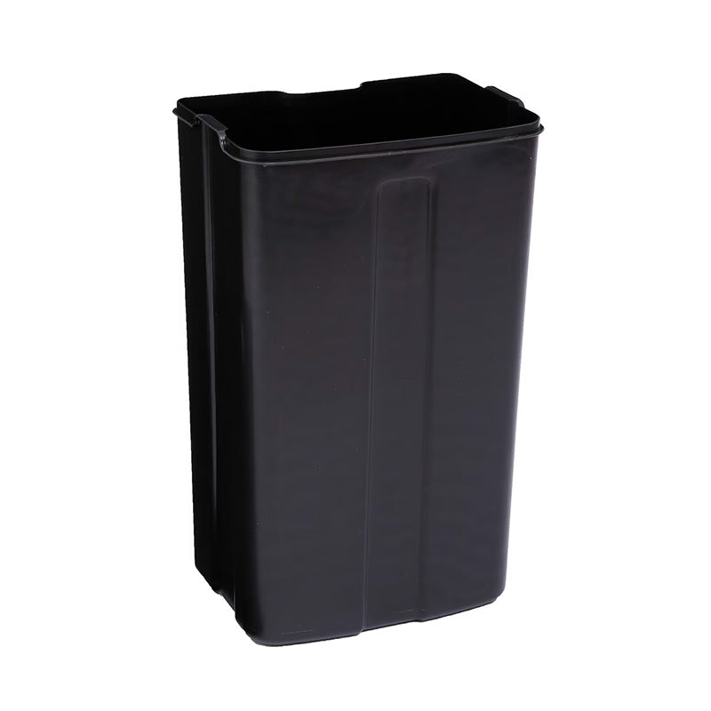 Poubelle rectangulaire à pédale métal noire 30L Ariane Five