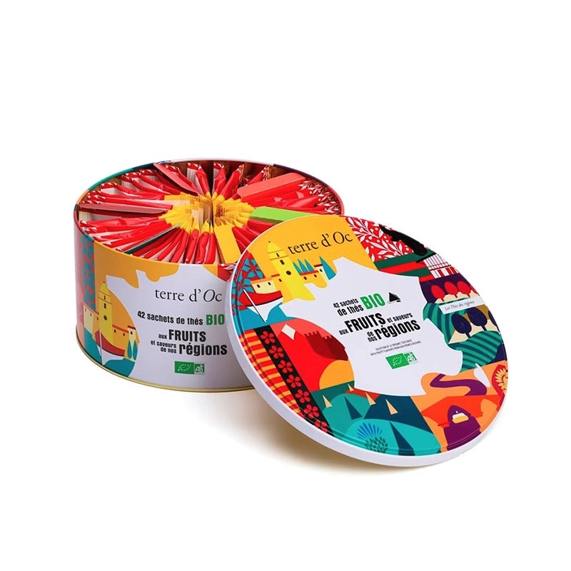 Coffret de 42 sachets d'infusettes BIO Thé des régions Terre d'Oc