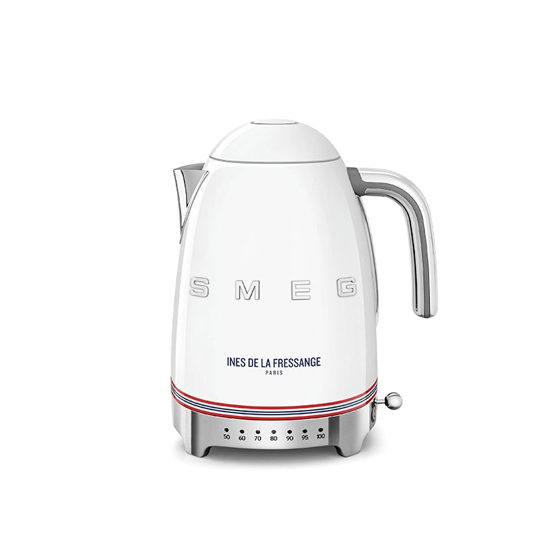 Bouilloire à température réglable 1,7L Blanc Smeg x Ines de la Fressa