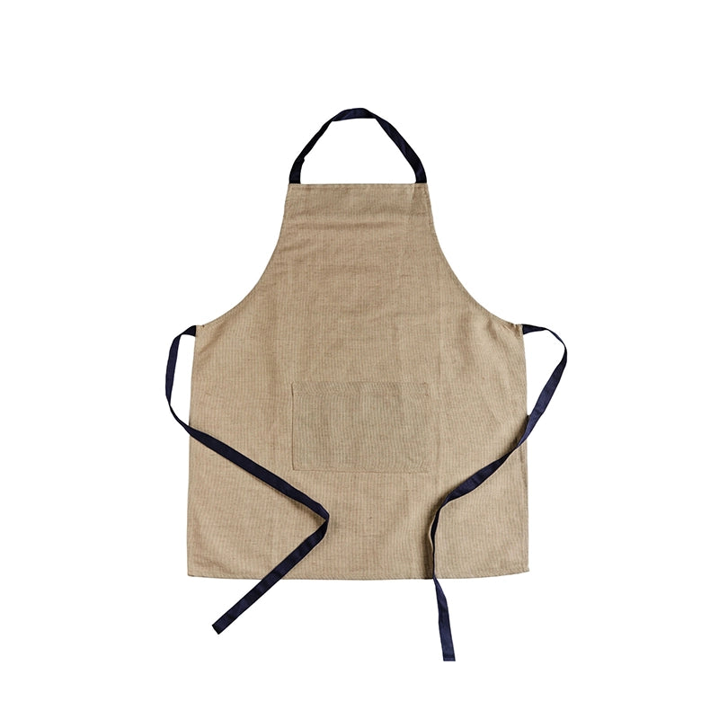 Tablier en lin pour homme Lin Navy Les Tabliers de Julie Andrieu