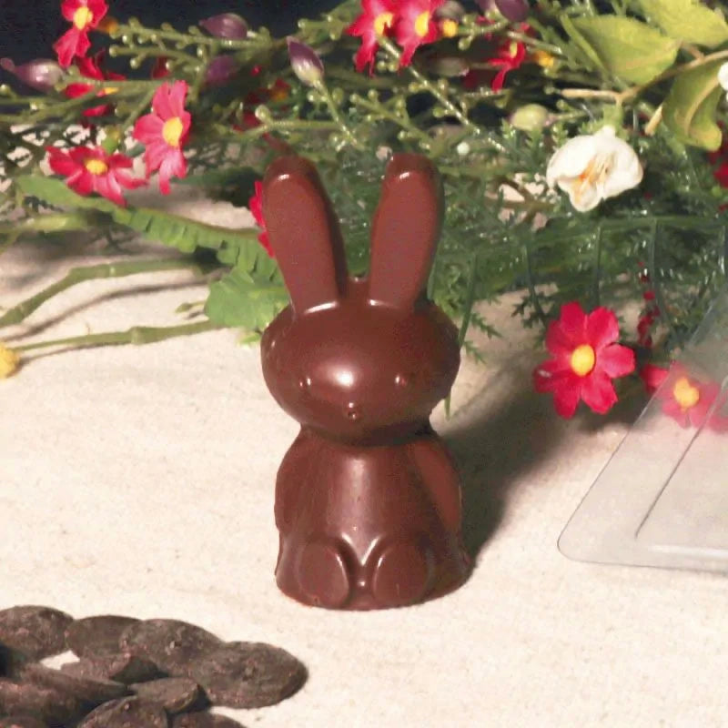 Moule 3D pour chocolat en forme de lapin en 3 parties Patisdecor