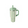 Travel cup isotherme en inox de 900ml beige et vert Allure Qwetch
