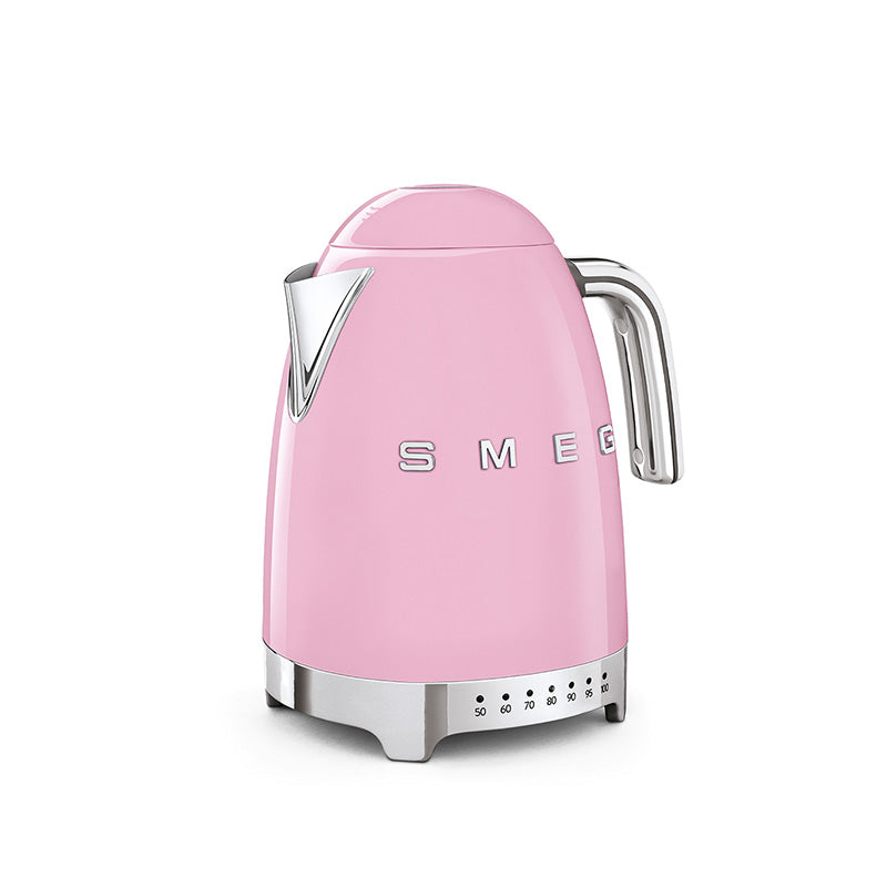Bouilloire à température réglable Rose Années 50 Smeg