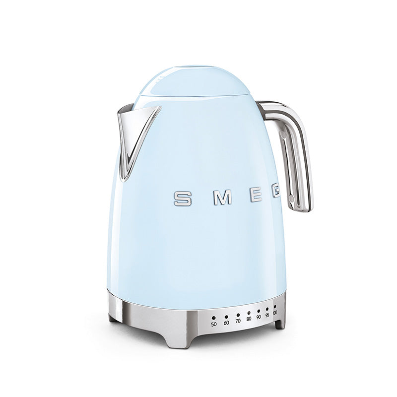 Bouilloire à température réglable Bleu Azur Années 50 Smeg