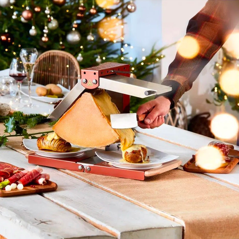 Appareil à raclette Brézière inox et corail 230V Tellier