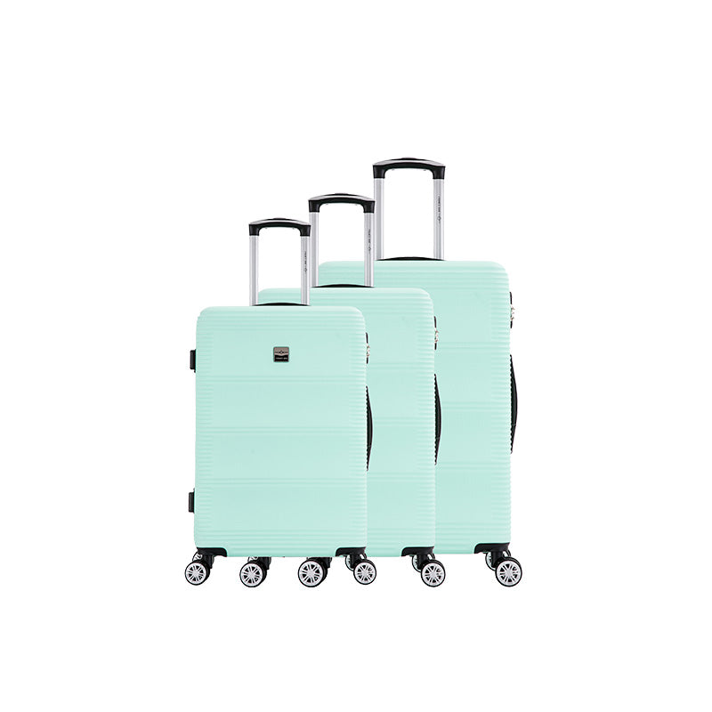 Set de 3 valises 8 roues Polycarbonate & ABS Vert d'eau France bag