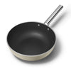 Wok 30 cm Crème Mat Années 50 Smeg