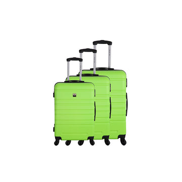 Set de 3 valises 4 roues ABS Vert d'eau France bag