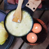 Raclette bougie noir vivre d'amour
