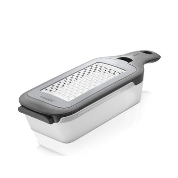 Râpe fine et grossière Raspella acier inoxydable 24x8,5x5cm noir Gefu
