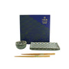 Coffret pour sushi de 6 pièces en porcelaine et bois Mermaid Tokyo Design