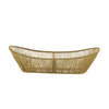 Panier ovale en fil métallique doré Be Home
