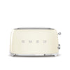 Grille-pain 2 tranches crème Smeg