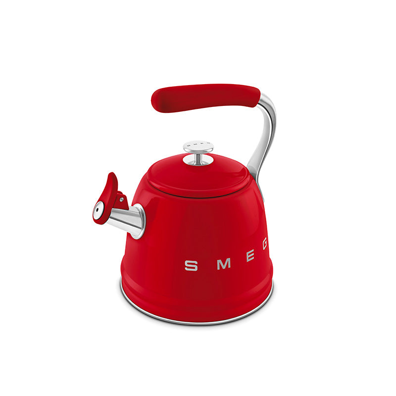 Bouilloire sifflante 2,3 L Rouge Années 50 Smeg