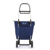Sac de course pliable à 2 roues bleu Logic Rolser