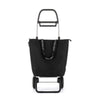 Sac de course pliable à 2 roues bleu anthracite Logic Rolser