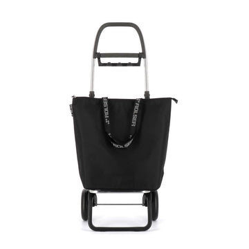 Sac de course pliable à 2 roues bleu anthracite Logic Rolser