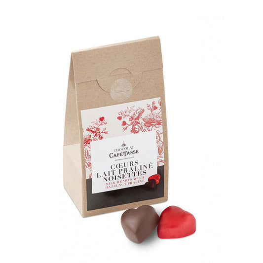 Sachet kraft 10 coeurs pralinés Café Tasse
