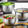 Saladier Inox avec couvercle 24 cm Gefu