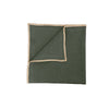 Serviette de table en lin et coton 40 cm kaki Corte Haomy