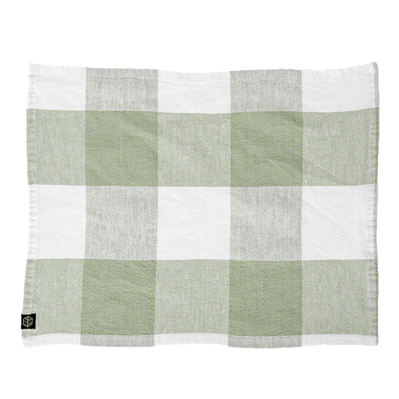 Serviette et set de table en lin amande Palma II Haomy