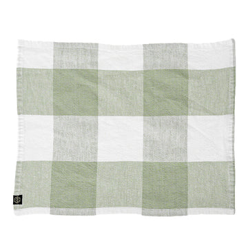 Serviette et set de table en lin amande Palma II Haomy