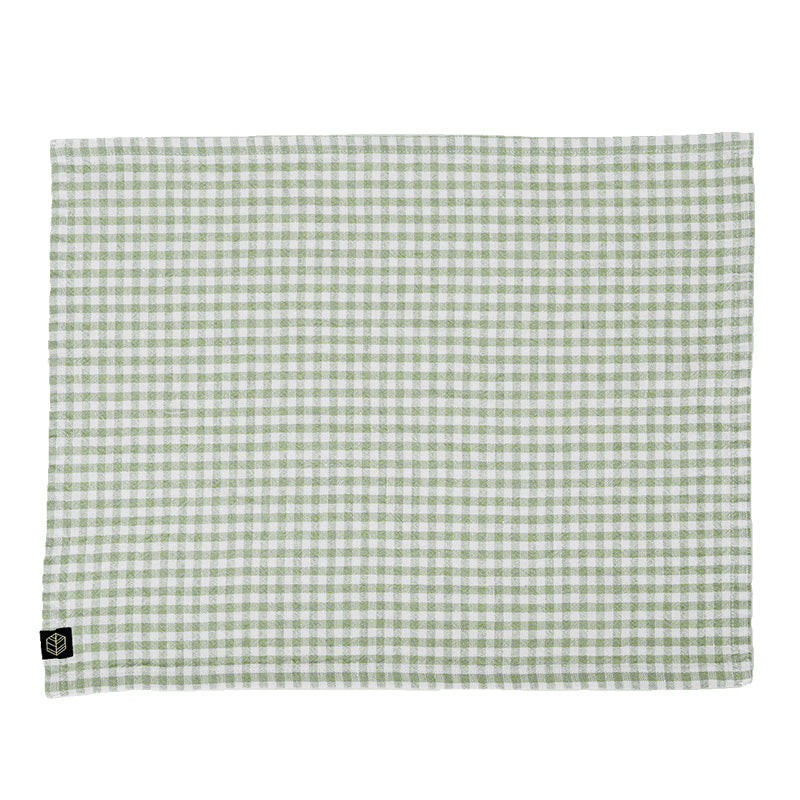 Serviette et set de table en lin amande Piana II Haomy