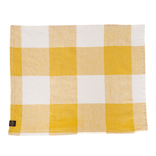Serviette et set de table en lin paille Palma II Haomy