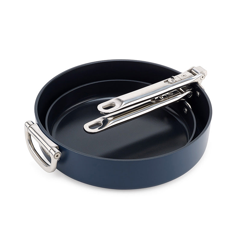 Set 2 poêles antiadhésives bleues SPACE Joseph Joseph