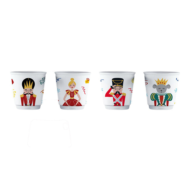 Set 4 tasses casse noisette