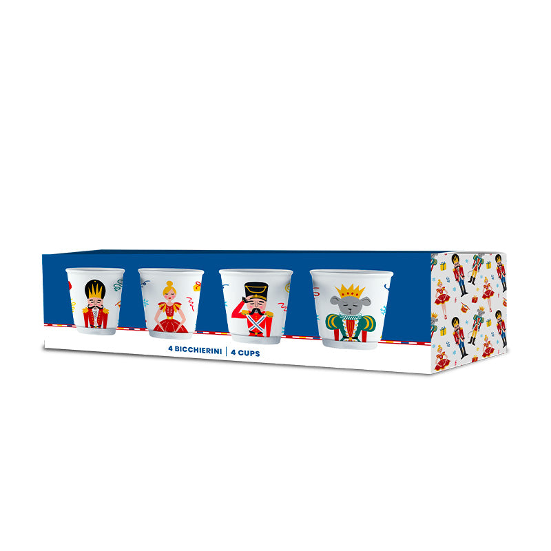 Set 4 tasses casse noisette