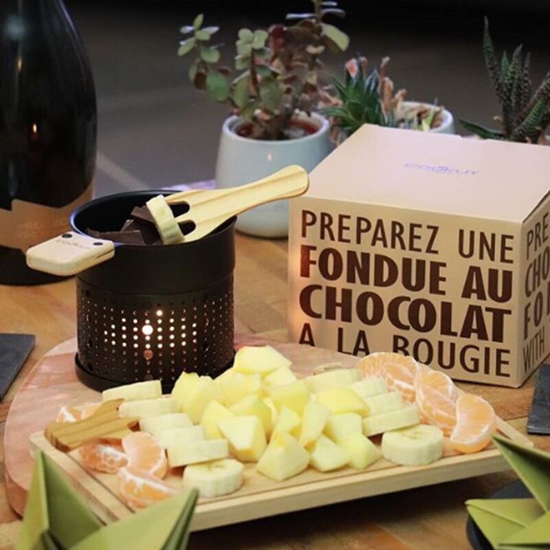 Set de fondue chocolat au lait
