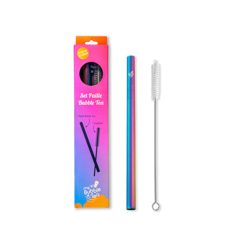Set de paille réutilisable en inox