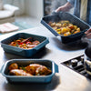 Set plat à four antiadhésif bleus Nest Oven Joseph Joseph
