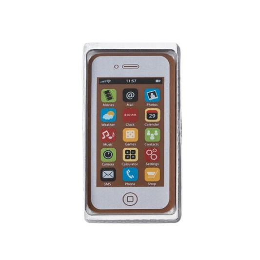 Smartphone blanc chocolat au lait