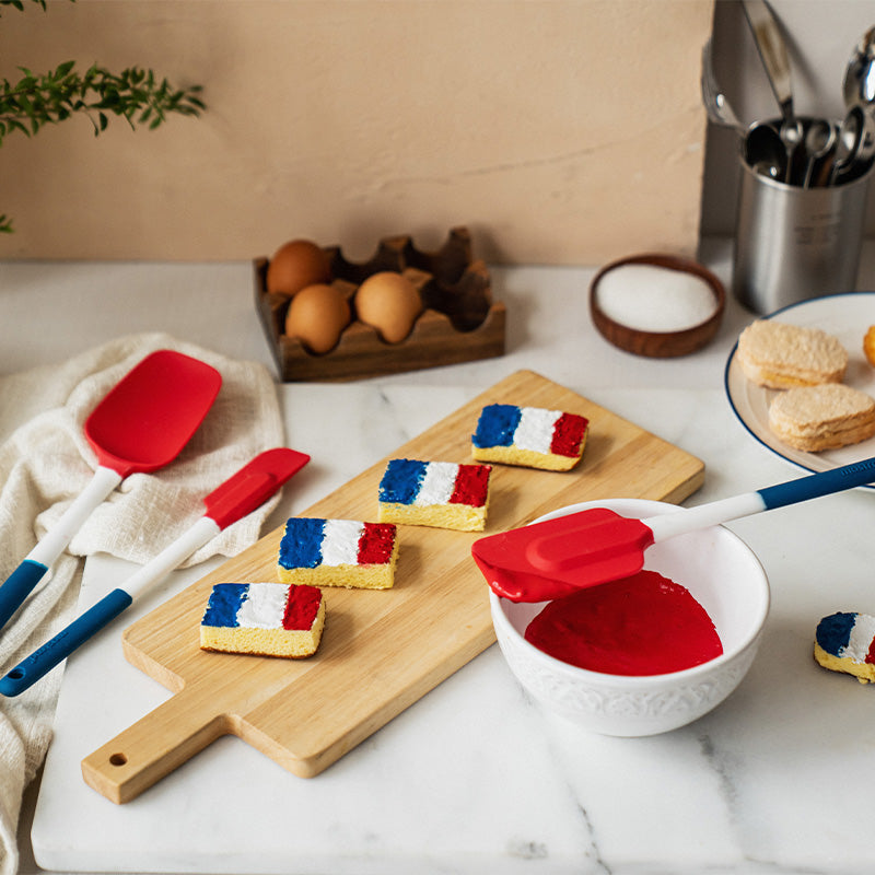 Spatule cuillère en silicone 27,5cm rouge Mastrad