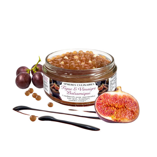 Sphères culinaires figue et vinaigre balsamique 120g Phileas Gourmet