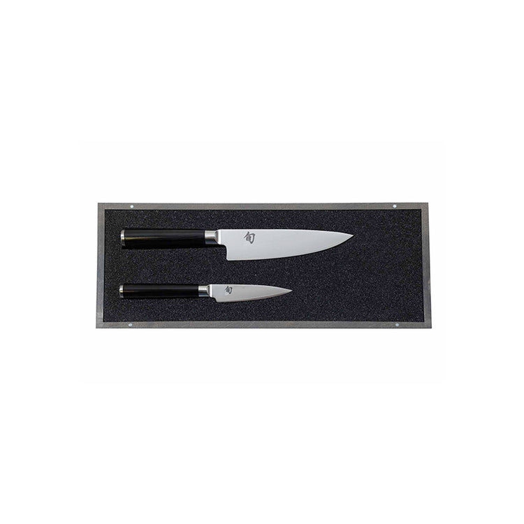 Coffret 2 couteaux japonais office et chef KAI