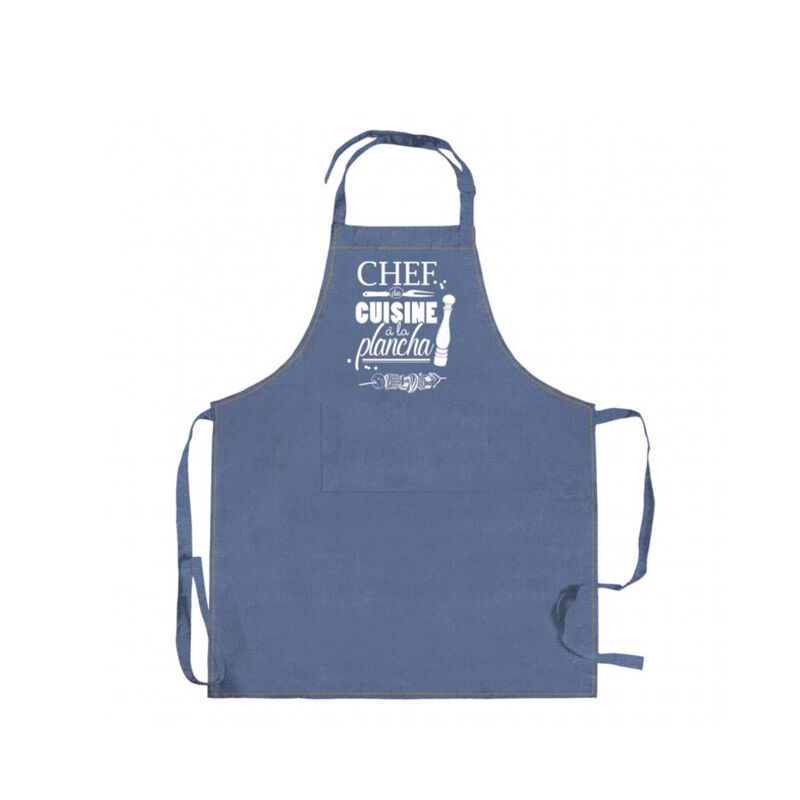 Tablier Chef Plancha Bleu