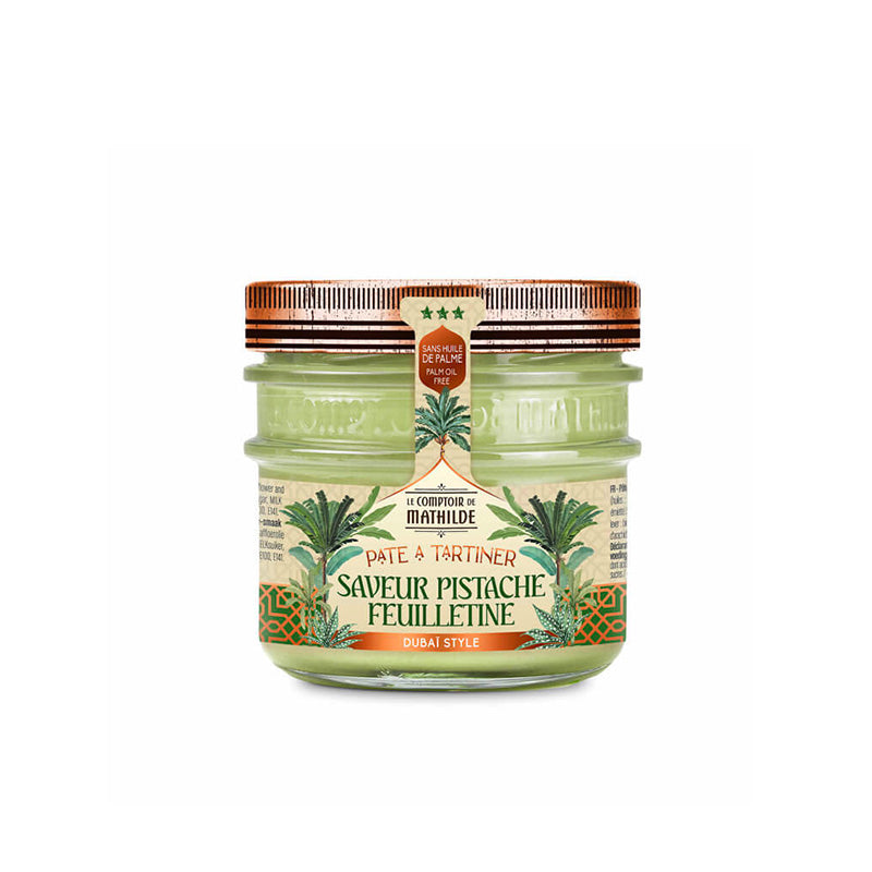 Pâte à tartiner pistache feuilletine 250g Dubaï Style Le Comptoir de Mathilde