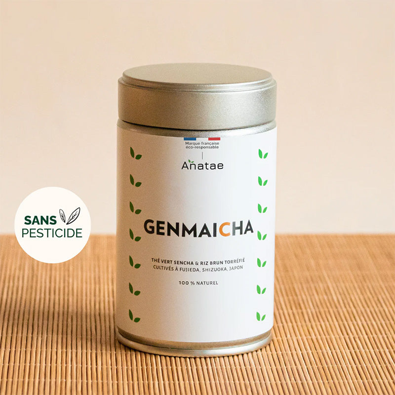 Thé genmaicha riz brun soufflé 90g Anatae