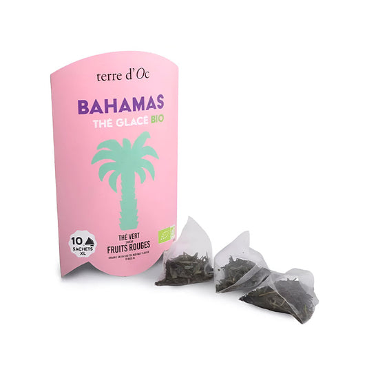 Thé vert glacé Bio fruits rouges Bahamas Terre d'Oc