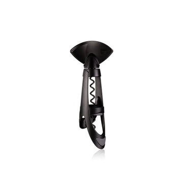 Tire-bouchon Twister Bottle Grip avec mèche sans fin en acier inoxydable noir VACU VIN