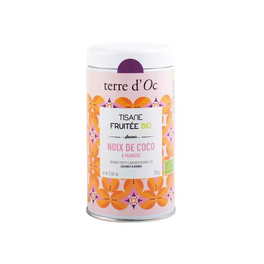 Tisane noix de coco et mangue bio en vrac 70g Terre d'Oc
