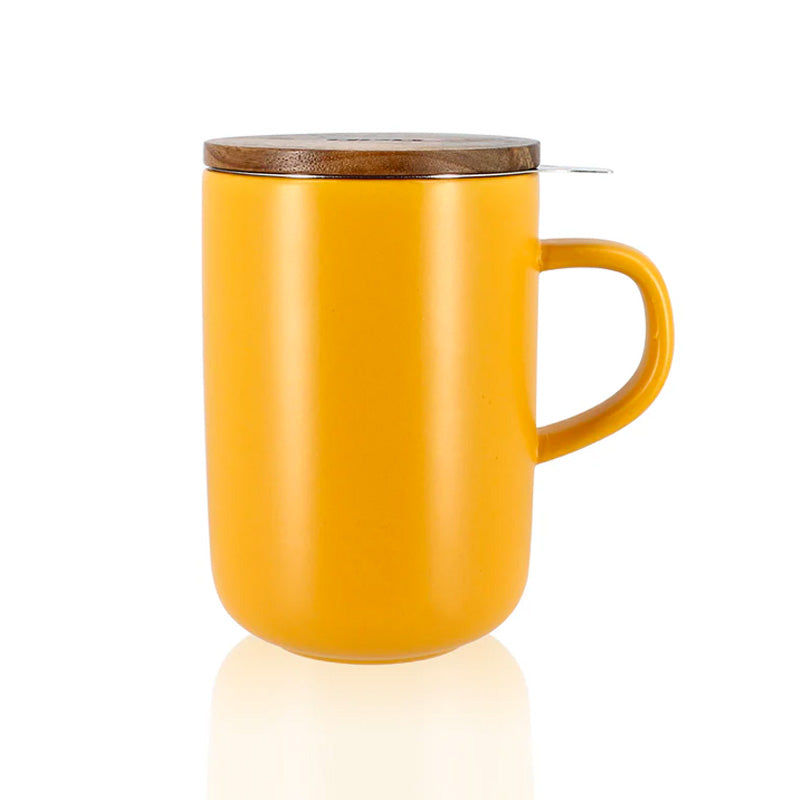 Tisanière en grès jaune 475 mL Juliet Ogo