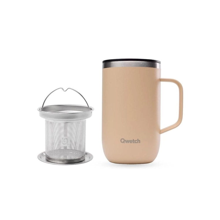 Tisanière isotherme Inox double paroi filtre intégré 470 ml Lin Qwetch
