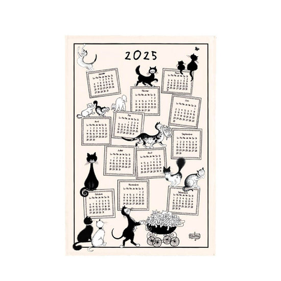 Torchon Dubout Calendrier 2025