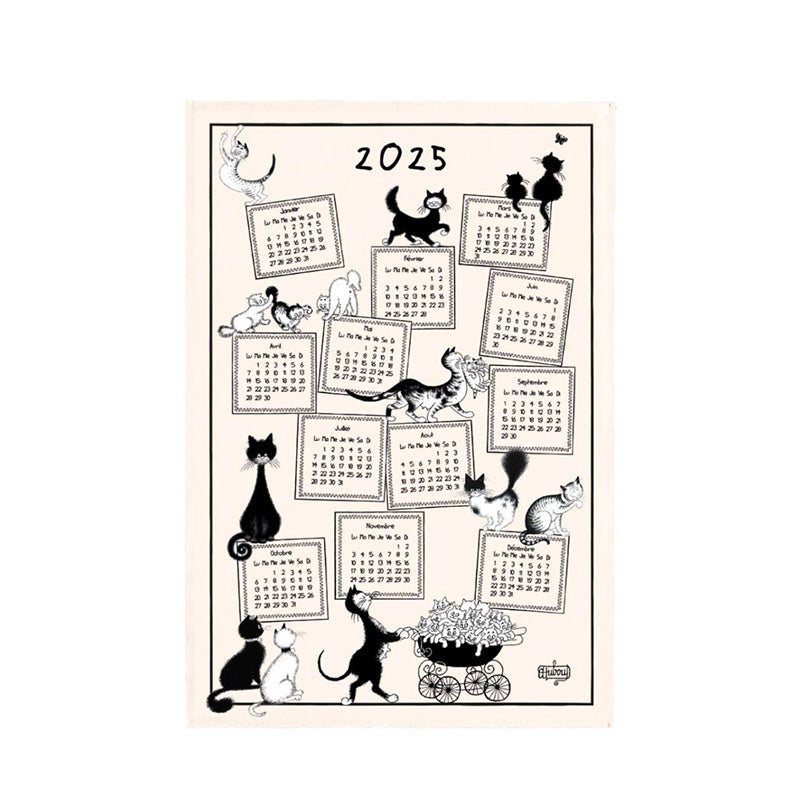 Torchon Dubout Calendrier 2025